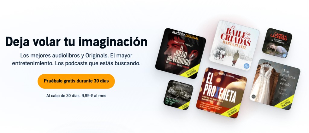 Pruébalo gratis en Audible